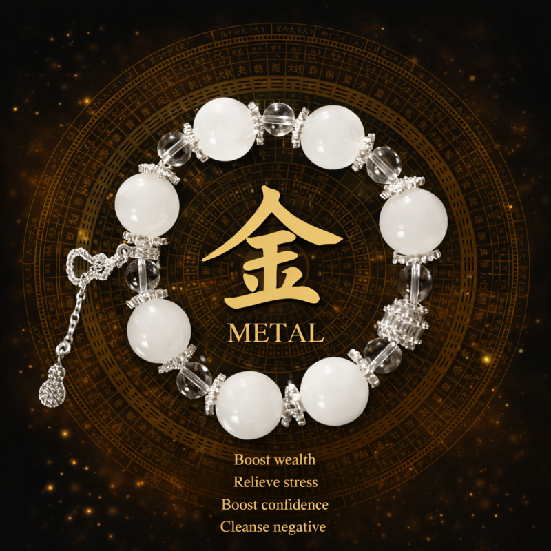 Metal element bracelet