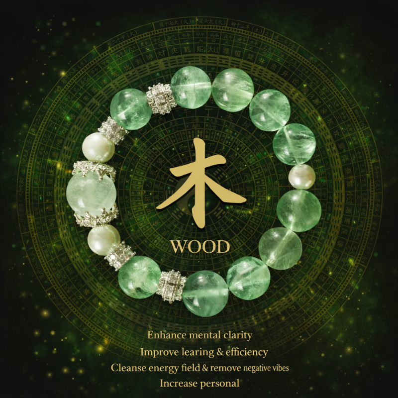 Wood element bracelet
