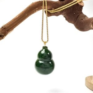 Hetian Green Jade Pendant Necklace