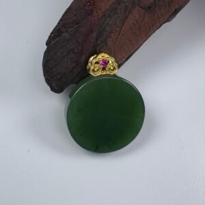 Hetian Green Pendant Necklace