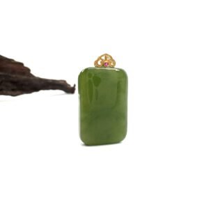 Hetian Green Pendant Necklace