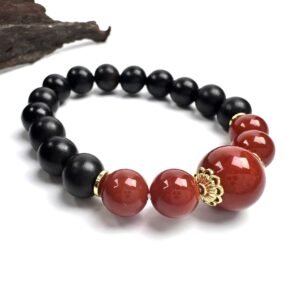 Agarwood & Agate Bracelet