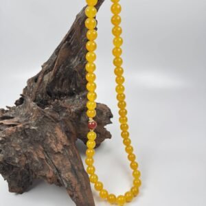 Yellow Agate Necklace Natural Yellow Chalcedony Pendant